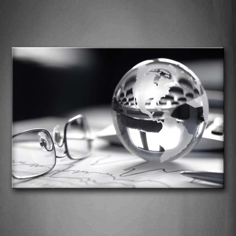 Simple Glasses And A Transparent Ball Wall Art Painting Pictures Print On Canvas Art The Picture For Home Modern Decoration 