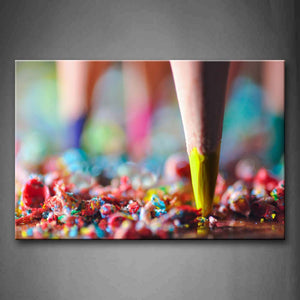 Pencil In Yellow And Colorful Collections Wall Art Painting The Picture Print On Canvas Art Pictures For Home Decor Decoration Gift 