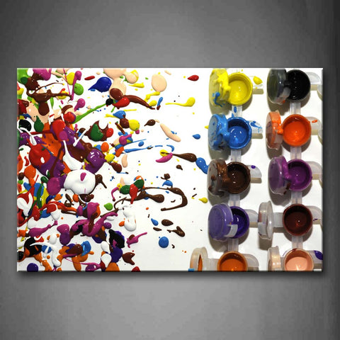 Colorful Graphic Carton With Different Color Wall Art Painting Pictures Print On Canvas Art The Picture For Home Modern Decoration 
