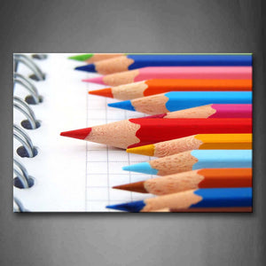 Pencils In Different Like Rainbow Wall Art Painting The Picture Print On Canvas Art Pictures For Home Decor Decoration Gift 