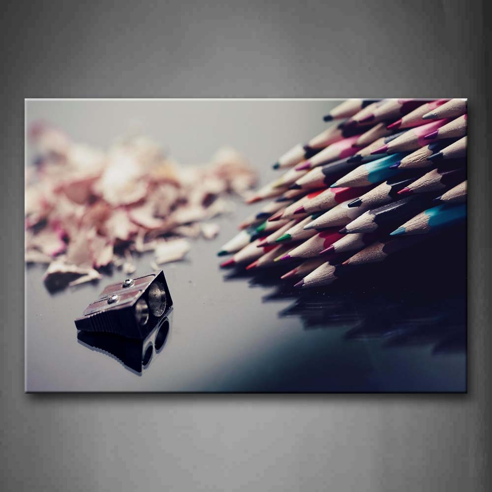 A Bundle Of Pencils And Little Pencil Knife Wall Art Painting The Picture Print On Canvas Art Pictures For Home Decor Decoration Gift 
