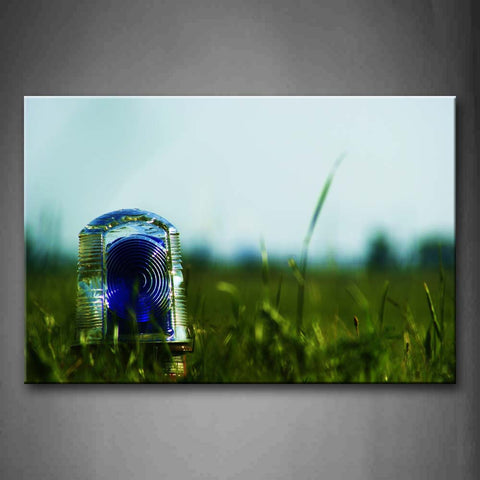 Berg Crystal In Blue Looks Pretty In Lawn Wall Art Painting The Picture Print On Canvas Art Pictures For Home Decor Decoration Gift 