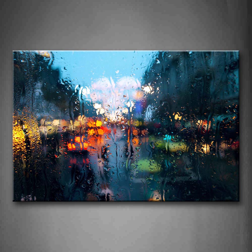 Rain Fall Down From The Grass Wall Art Painting Pictures Print On Canvas City The Picture For Home Modern Decoration 