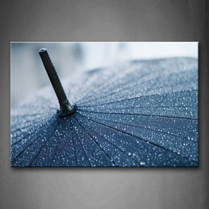 Balck Umbrella With Water Drops On Its Furface Wall Art Painting The Picture Print On Canvas Art Pictures For Home Decor Decoration Gift 