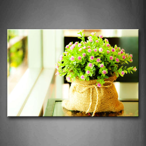Bunch Of Beautiful Flowers In Little Sack Wall Art Painting The Picture Print On Canvas Flower Pictures For Home Decor Decoration Gift 