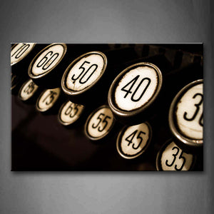 Bottons With Different Number Close Up Wall Art Painting The Picture Print On Canvas Art Pictures For Home Decor Decoration Gift 