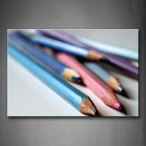 Pencils In Different Looking And Cartridges Wall Art Painting The Picture Print On Canvas Art Pictures For Home Decor Decoration Gift 