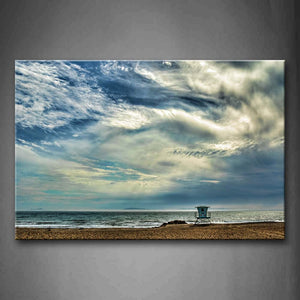 Clouds Sky And Impassived Beach Wall Art Painting The Picture Print On Canvas Seascape Pictures For Home Decor Decoration Gift 