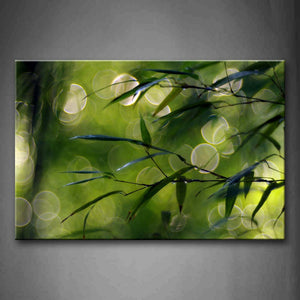 Green Leaves Close Up  Wall Art Painting Pictures Print On Canvas Botanical The Picture For Home Modern Decoration 