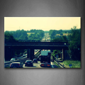 Tilt Road Under Bridge  Wall Art Painting Pictures Print On Canvas City The Picture For Home Modern Decoration 