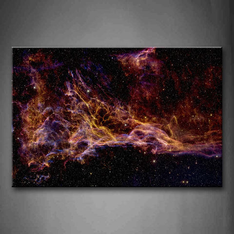 Black And Yellow Abstract Space   Wall Art Painting The Picture Print On Canvas Art Pictures For Home Decor Decoration Gift 