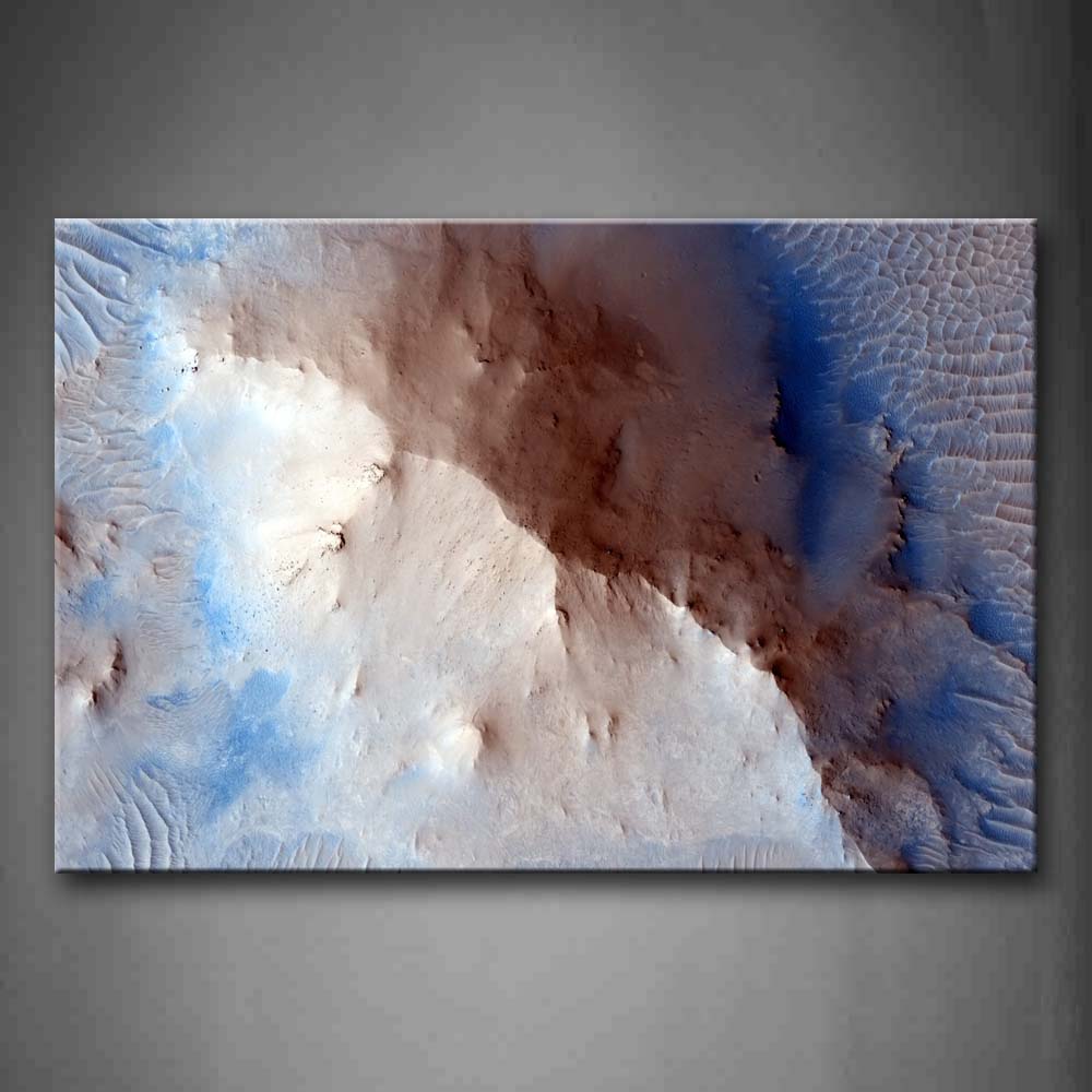 White And Blue Abstract  Wall Art Painting The Picture Print On Canvas Art Pictures For Home Decor Decoration Gift 