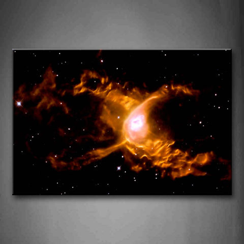 Yellow Abstract At Black Background Wall Art Painting Pictures Print On Canvas Art The Picture For Home Modern Decoration 