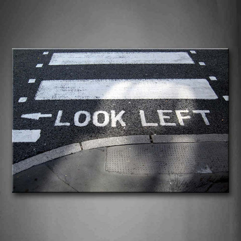 Look Left Mark On Road  Wall Art Painting Pictures Print On Canvas City The Picture For Home Modern Decoration 