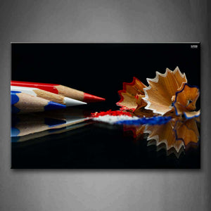 Red Blue And White Pencil Wall Art Painting Pictures Print On Canvas Art The Picture For Home Modern Decoration 