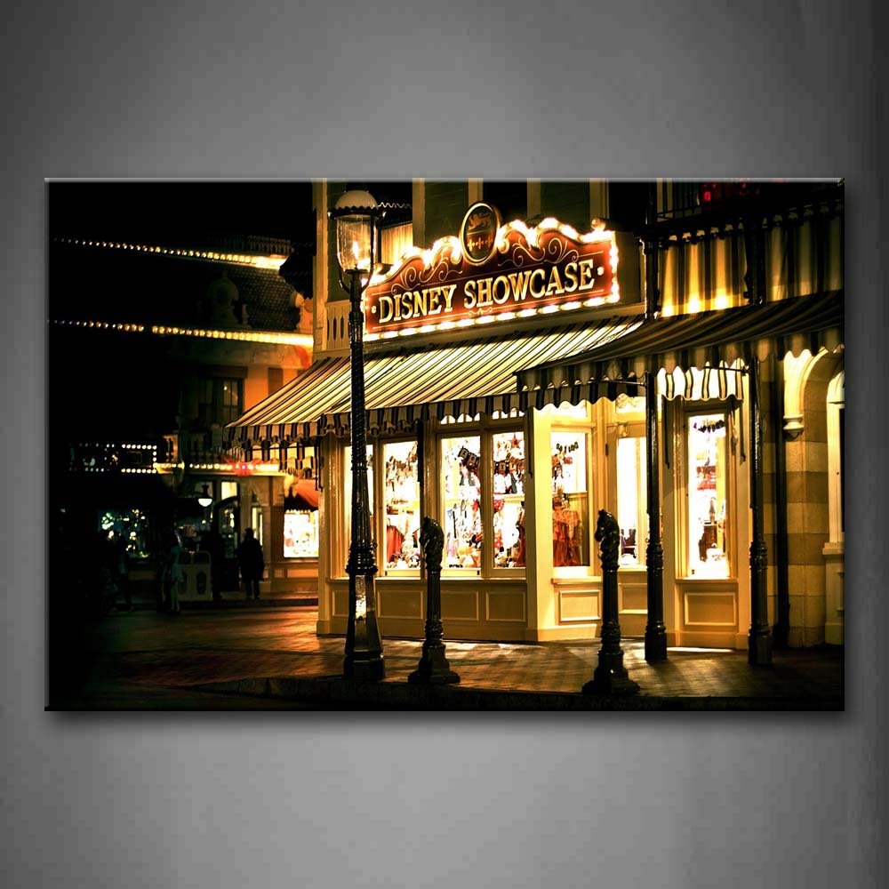 Store On The Street  Wall Art Painting Pictures Print On Canvas City The Picture For Home Modern Decoration 