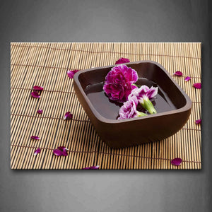 Purple Flowers On Pot  Wall Art Painting The Picture Print On Canvas Flower Pictures For Home Decor Decoration Gift 