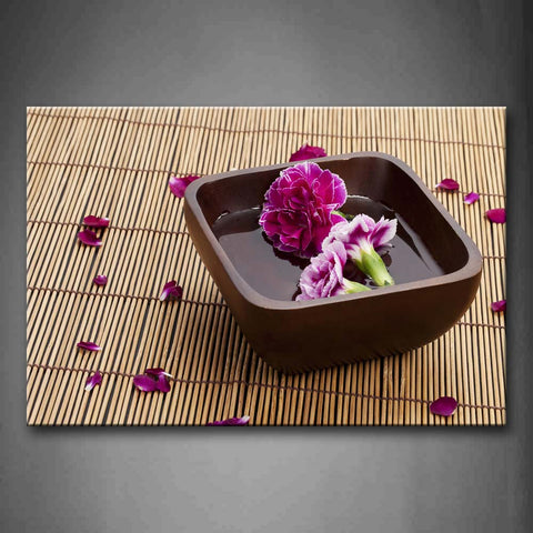 Purple Flowers On Pot  Wall Art Painting The Picture Print On Canvas Flower Pictures For Home Decor Decoration Gift 