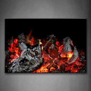 Fire Made By Charcoal  Wall Art Painting Pictures Print On Canvas Art The Picture For Home Modern Decoration 