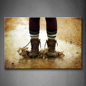 People Stand On Floor With Water  Wall Art Painting Pictures Print On Canvas Art The Picture For Home Modern Decoration 