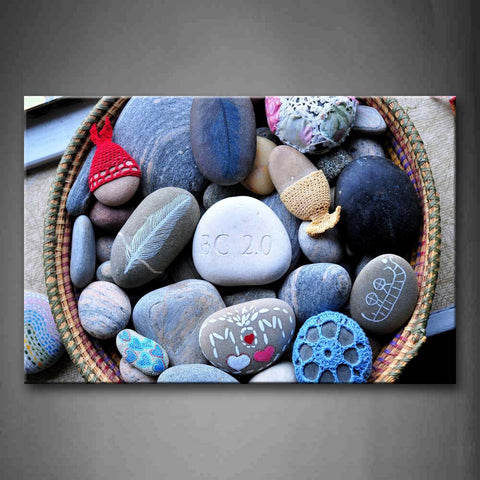 Stones With Painting Wall Art Painting The Picture Print On Canvas Art Pictures For Home Decor Decoration Gift 