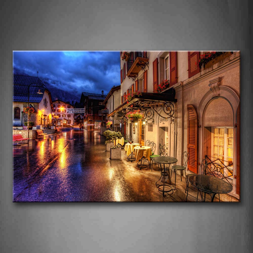 Place With Beautiful Buildings  Wall Art Painting Pictures Print On Canvas City The Picture For Home Modern Decoration 