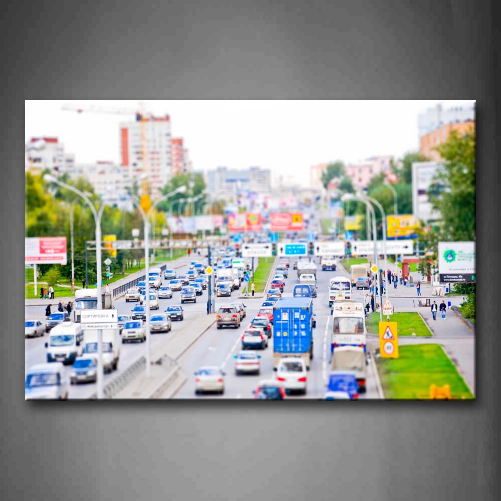 Heavy Traffic  Wall Art Painting The Picture Print On Canvas City Pictures For Home Decor Decoration Gift 