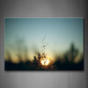 Grass And Sunrise  Wall Art Painting Pictures Print On Canvas Seascape The Picture For Home Modern Decoration 