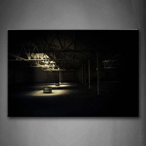 Television On Floor Wall Art Painting The Picture Print On Canvas Art Pictures For Home Decor Decoration Gift 