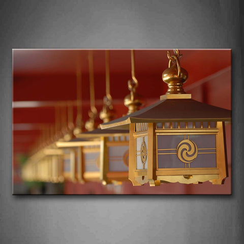 Oriental Lantern  Wall Art Painting The Picture Print On Canvas City Pictures For Home Decor Decoration Gift 