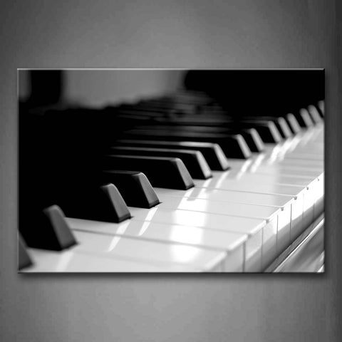 Black And White Piano Keyboard  Wall Art Painting The Picture Print On Canvas Art Pictures For Home Decor Decoration Gift 