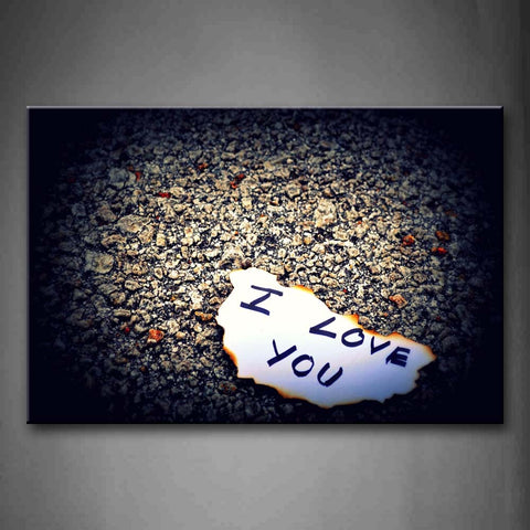 Paper With Love Letter On Floor  Wall Art Painting Pictures Print On Canvas Art The Picture For Home Modern Decoration 