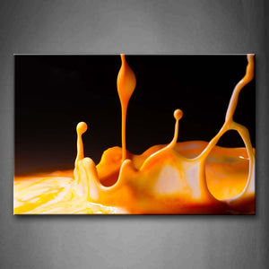 Yellow Artistic Spray  Wall Art Painting Pictures Print On Canvas Art The Picture For Home Modern Decoration 