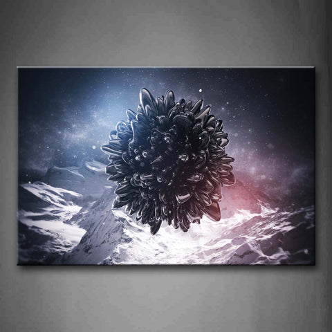 Abstract Flower And Snow Mountain  Wall Art Painting The Picture Print On Canvas Art Pictures For Home Decor Decoration Gift 
