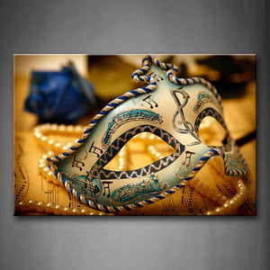 Mask On Music Score Wall Art Painting Pictures Print On Canvas Art The Picture For Home Modern Decoration 