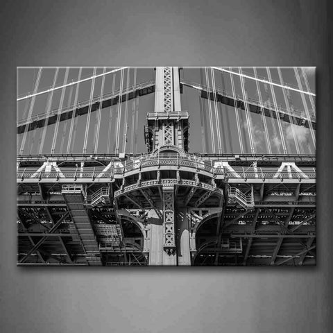 Black&White Constructions  Wall Art Painting Pictures Print On Canvas City The Picture For Home Modern Decoration 