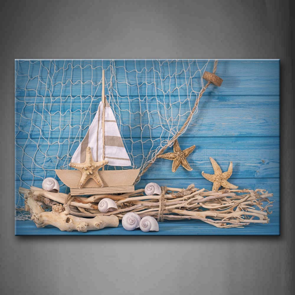 Sailing Model And Wood  Wall Art Painting Pictures Print On Canvas Art The Picture For Home Modern Decoration 