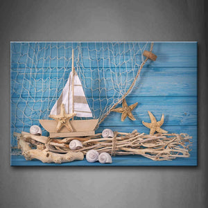 Sailing Model And Wood  Wall Art Painting Pictures Print On Canvas Art The Picture For Home Modern Decoration 