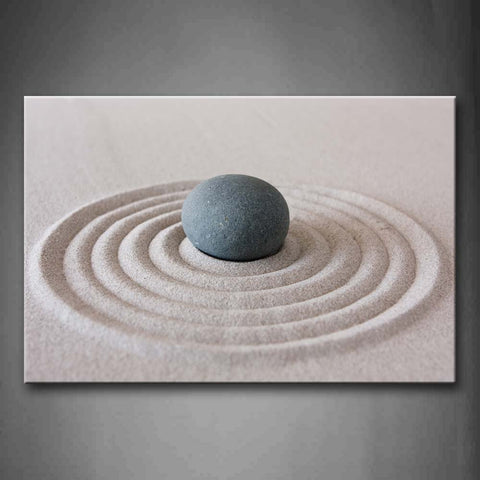 Stone In Sand  Wall Art Painting Pictures Print On Canvas Religion The Picture For Home Modern Decoration 