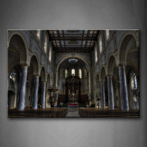 Cathedral Indoor  Wall Art Painting The Picture Print On Canvas Religion Pictures For Home Decor Decoration Gift 