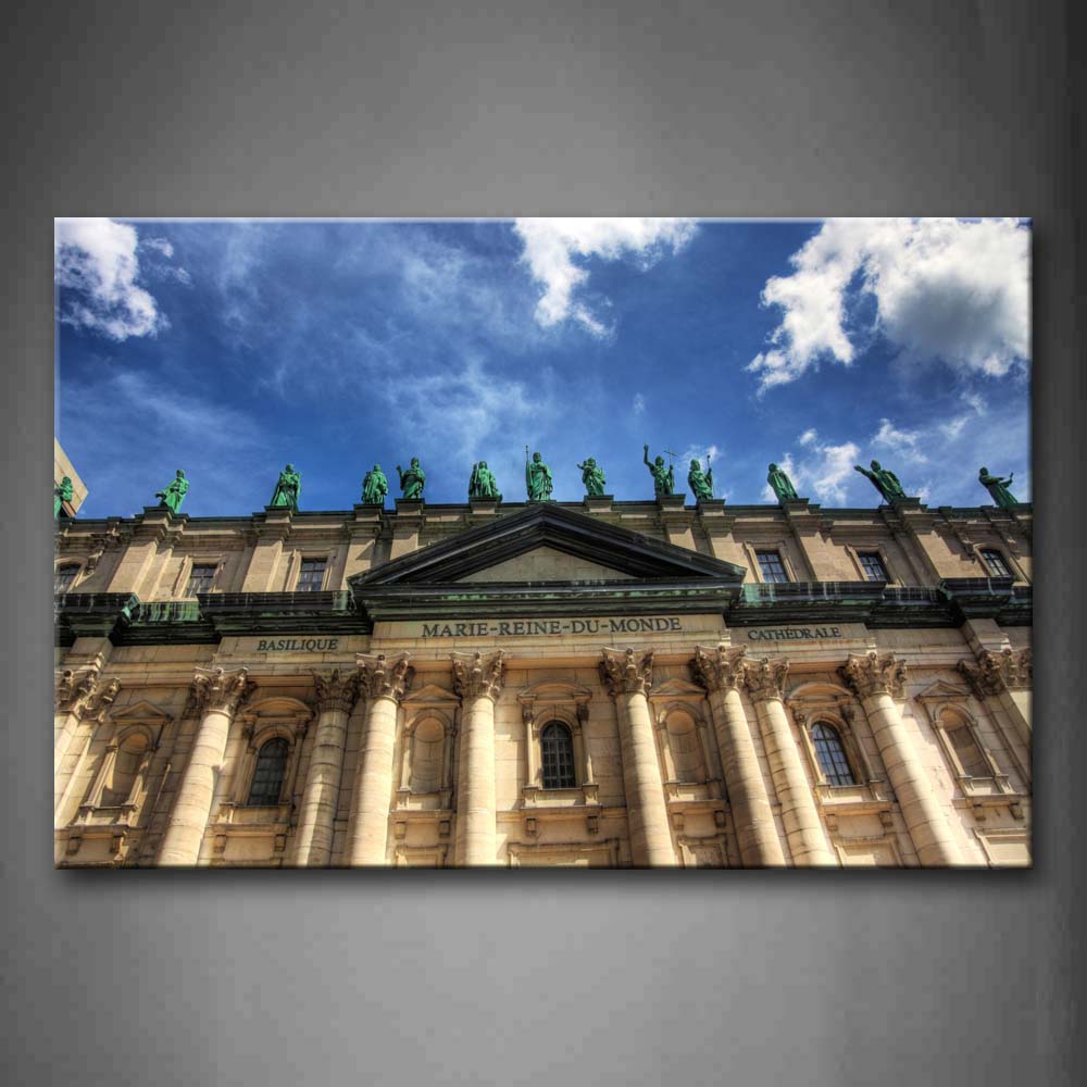 Basiliqu Basilique Notore Dame Wall Art Painting Pictures Print On Canvas Religion The Picture For Home Modern Decoration 