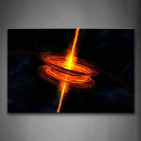 A Mass Of Yellow Object In The River Wall Art Painting Pictures Print On Canvas Space The Picture For Home Modern Decoration 