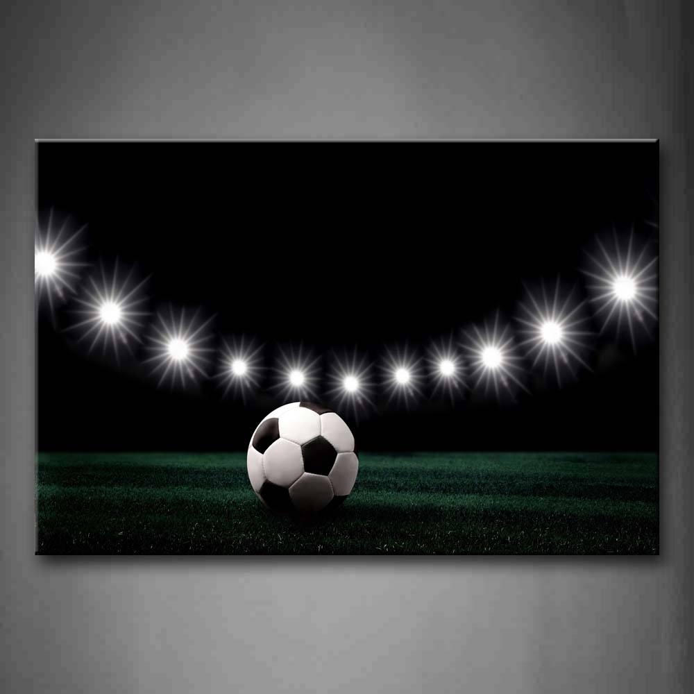 Eleven White Lights And A Soccer  Wall Art Painting Pictures Print On Canvas Art The Picture For Home Modern Decoration 