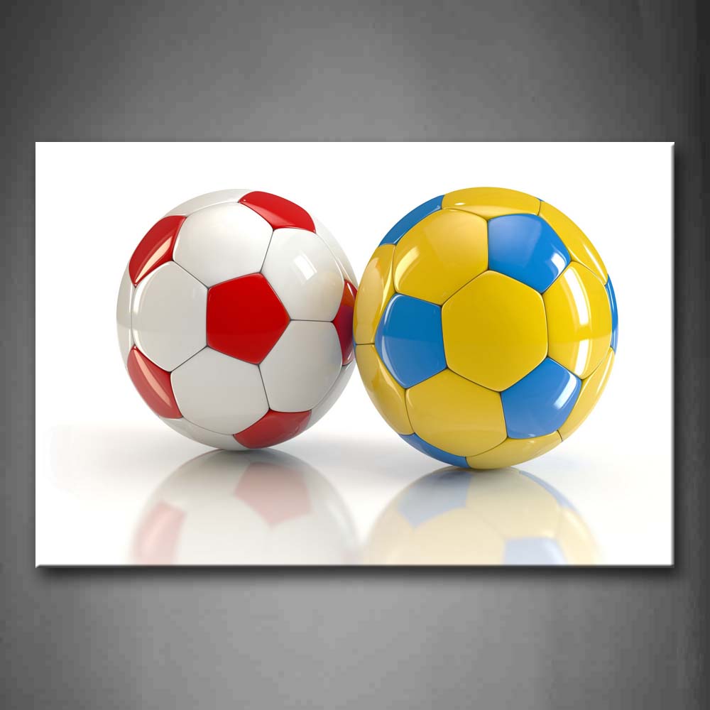 Two Different Colour Ball  Wall Art Painting Pictures Print On Canvas Art The Picture For Home Modern Decoration 