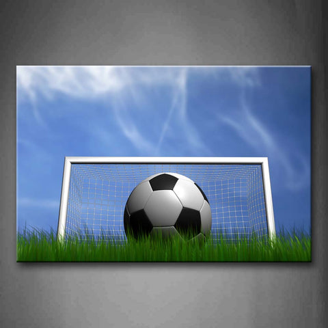 A Soccer Is In The Lawn Wall Art Painting The Picture Print On Canvas Art Pictures For Home Decor Decoration Gift 