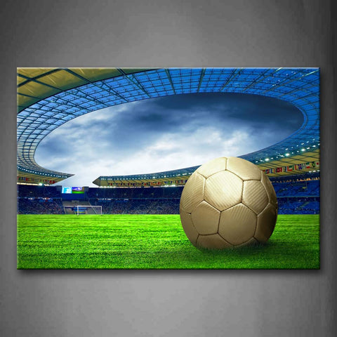 The Golden Ball Is In The Lawn Of The Gym Wall Art Painting The Picture Print On Canvas Art Pictures For Home Decor Decoration Gift 