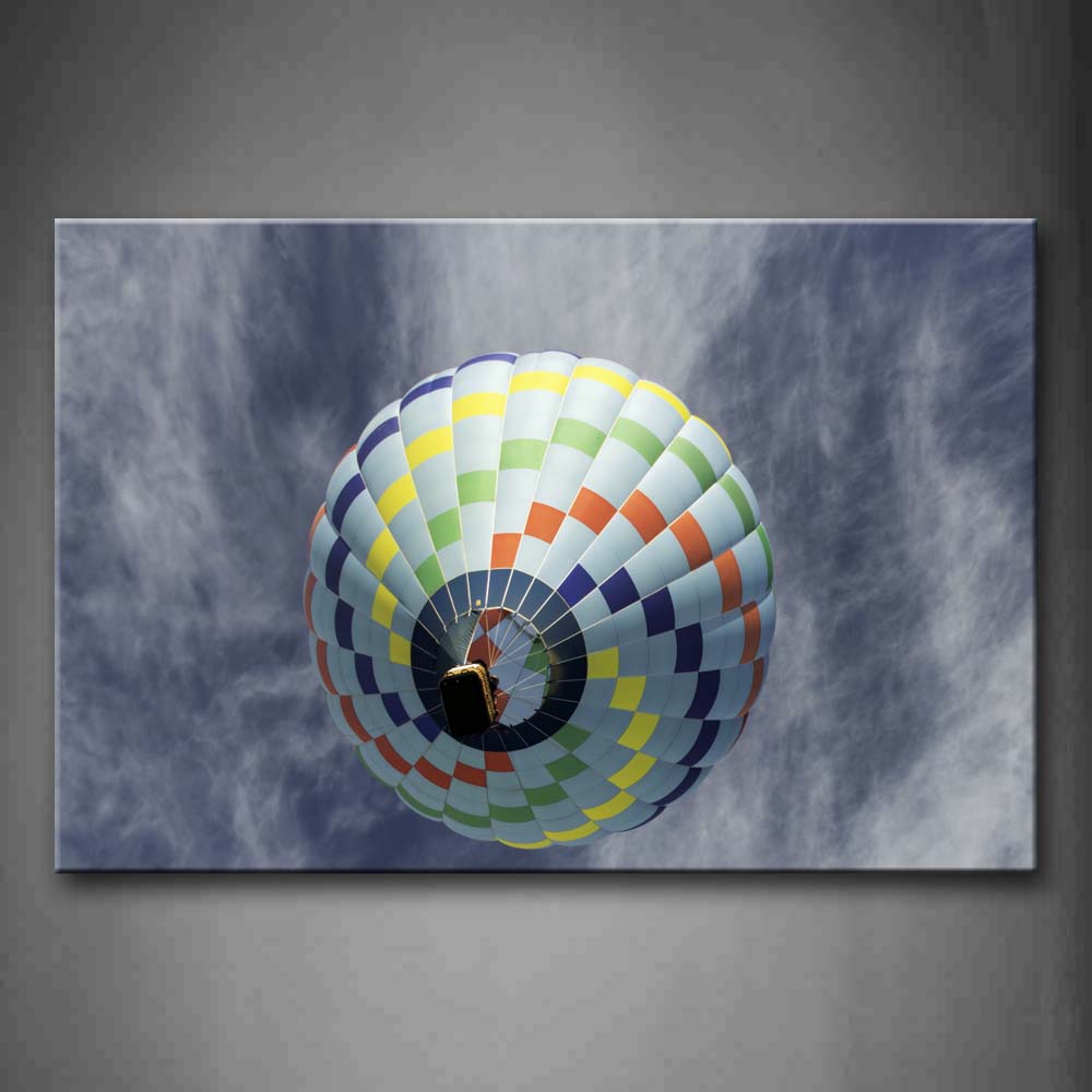 Only A Hot-Air Ballon In The Sky  Wall Art Painting Pictures Print On Canvas Art The Picture For Home Modern Decoration 