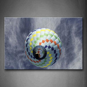 Only A Hot-Air Ballon In The Sky  Wall Art Painting Pictures Print On Canvas Art The Picture For Home Modern Decoration 