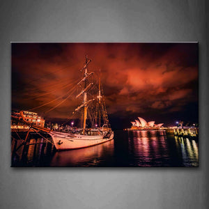 The Beautiful Night Scence In The Sea  Wall Art Painting The Picture Print On Canvas Car Pictures For Home Decor Decoration Gift 