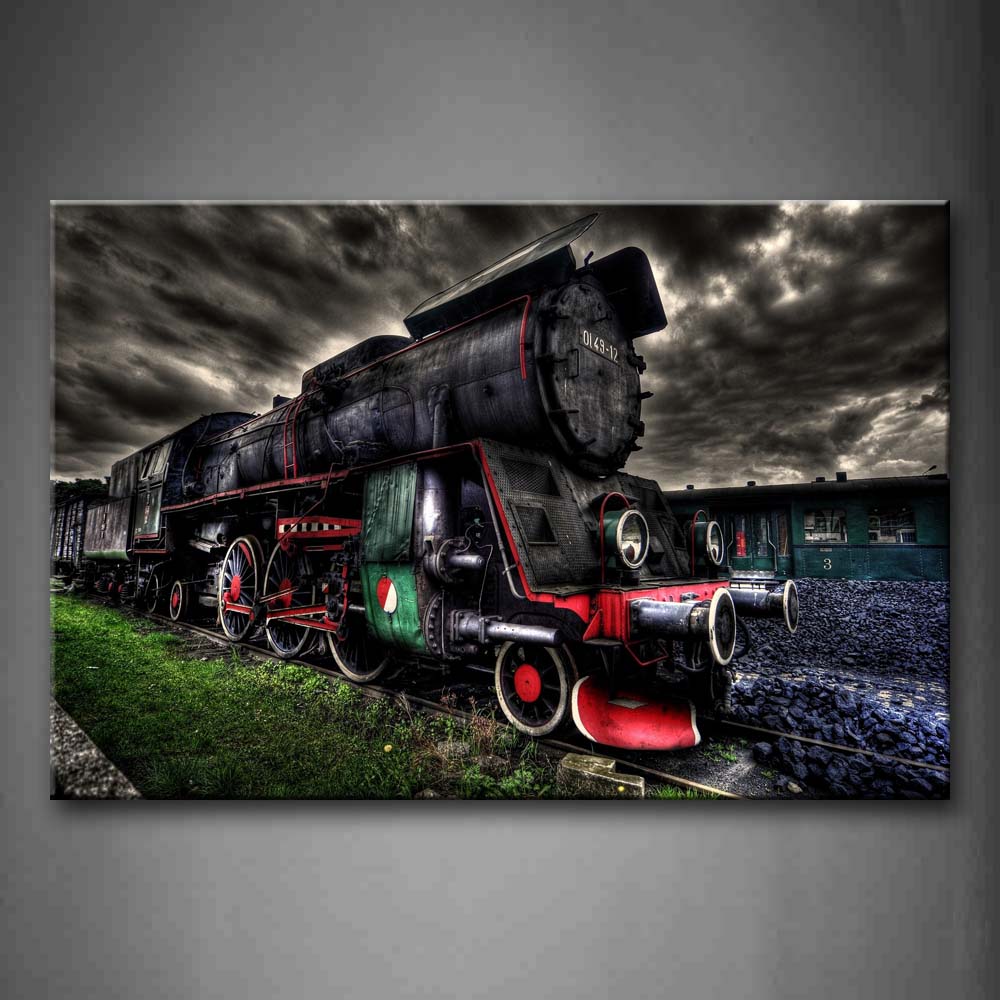 Only A Train In Dark  Wall Art Painting Pictures Print On Canvas Car The Picture For Home Modern Decoration 